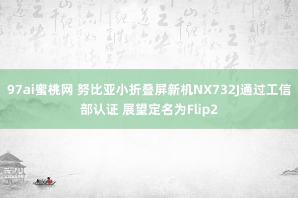 97ai蜜桃网 努比亚小折叠屏新机NX732J通过工信部认证 展望定名为Flip2