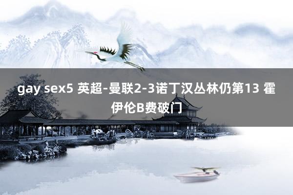 gay sex5 英超-曼联2-3诺丁汉丛林仍第13 霍伊伦B费破门