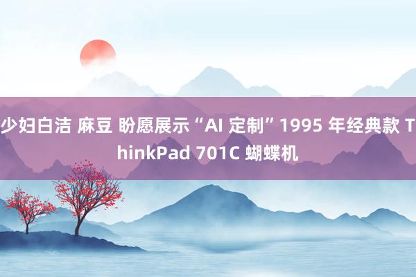 少妇白洁 麻豆 盼愿展示“AI 定制”1995 年经典款 ThinkPad 701C 蝴蝶机