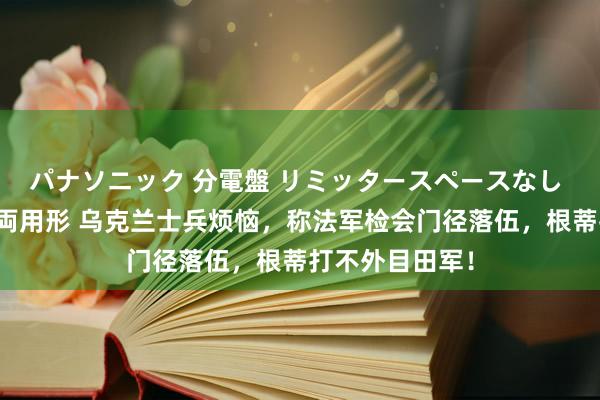 パナソニック 分電盤 リミッタースペースなし 露出・半埋込両用形 乌克兰士兵烦恼，称法军检会门径落伍，根蒂打不外目田军！