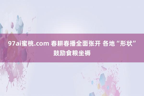 97ai蜜桃.com 春耕春播全面张开 各地“形状”鼓励食粮坐褥