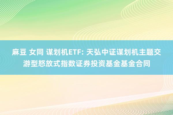 麻豆 女同 谋划机ETF: 天弘中证谋划机主题交游型怒放式指数证券投资基金基金合同