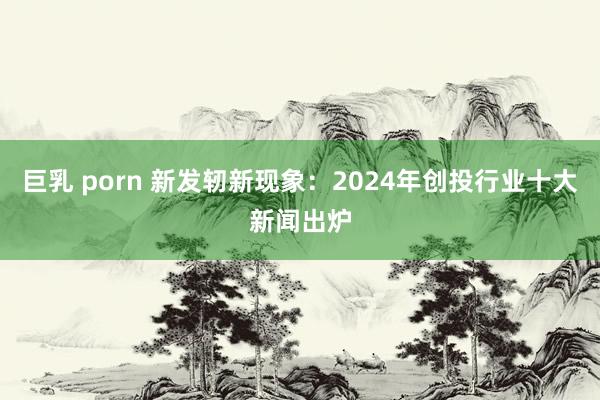 巨乳 porn 新发轫新现象：2024年创投行业十大新闻出炉