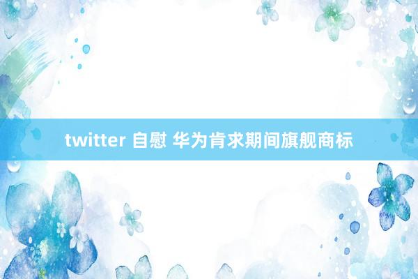 twitter 自慰 华为肯求期间旗舰商标