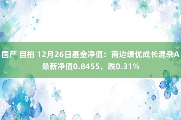 国产 自拍 12月26日基金净值：南边绩优成长混杂A最新净值0.8455，跌0.31%