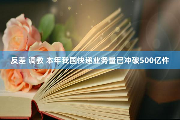 反差 调教 本年我国快递业务量已冲破500亿件