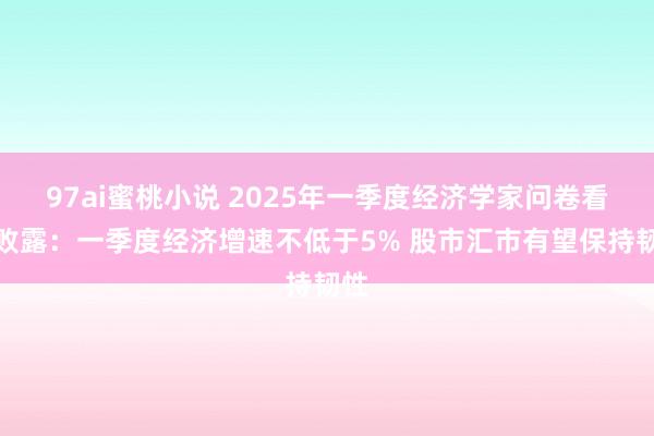 97ai蜜桃小说 2025年一季度经济学家问卷看望败露：一季度经济增速不低于5% 股市汇市有望保持韧性