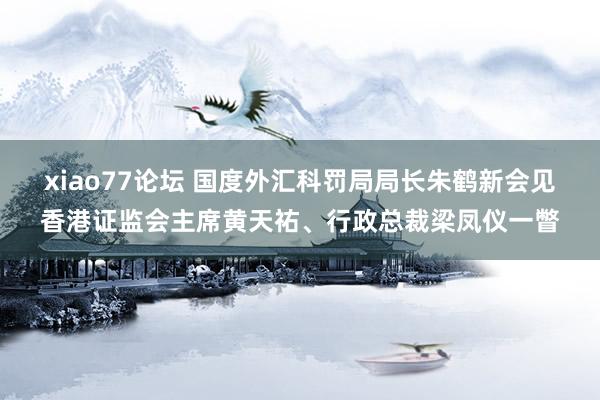 xiao77论坛 国度外汇科罚局局长朱鹤新会见香港证监会主席黄天祐、行政总裁梁凤仪一瞥