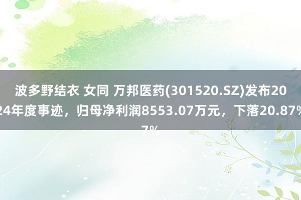波多野结衣 女同 万邦医药(301520.SZ)发布2024年度事迹，归母净利润8553.07万元，下落20.87%
